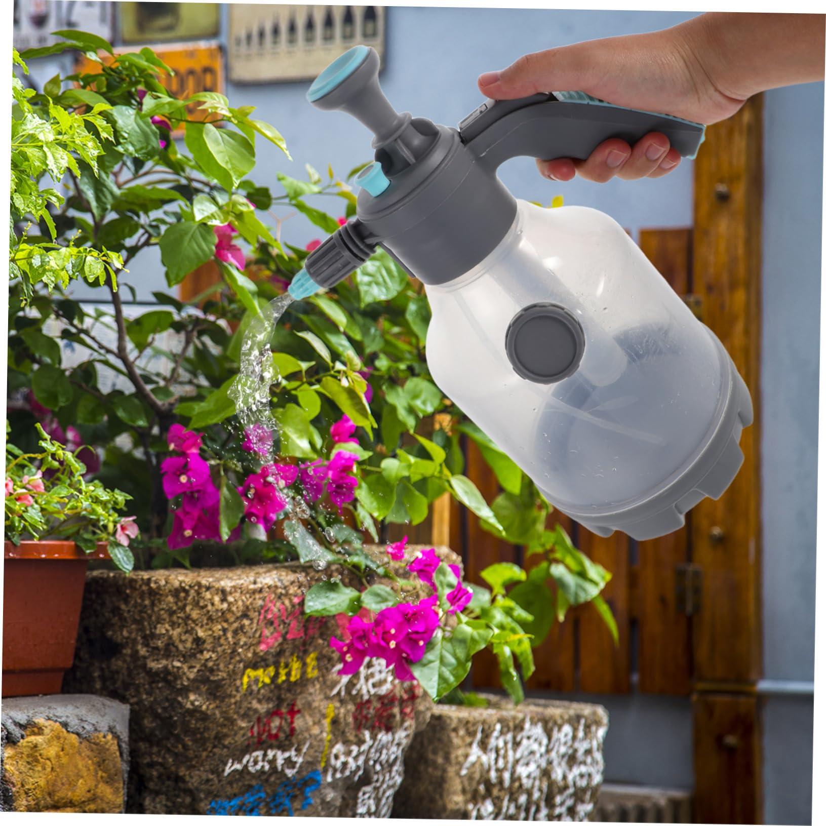 Handpumpsprüher Großer Fassungsvermögen Hochdruck Sprühflasche für Gartenbewässerung Autopflege und Zimmerpflanzen Tragbar Vielseitig für Innen und Außenbereich Autooptimiert