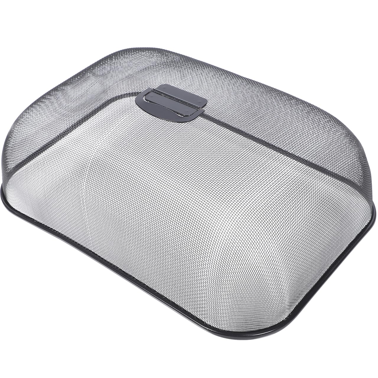 Hemoton Metal Mesh Food Cover, Rectangular Fly Protector Dome for Outdoor Dining, Stainless Steel Net Tent to Keep Anti Fly Off Table Dishes, Picnic Plate Screen