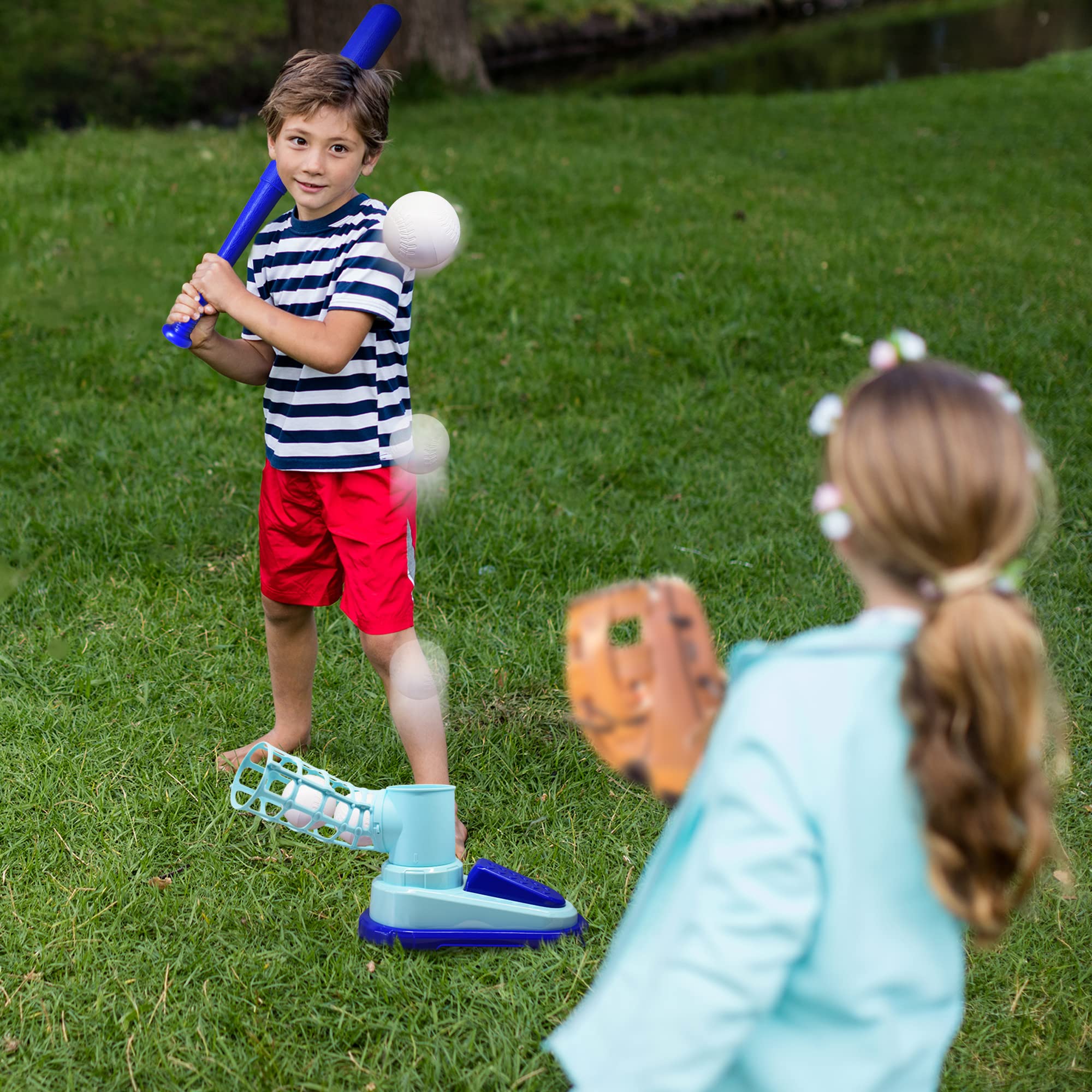 Maquina Lanzadora De Bolas Pelotas De Beisbol Baseball Maquina De Bateo Niños