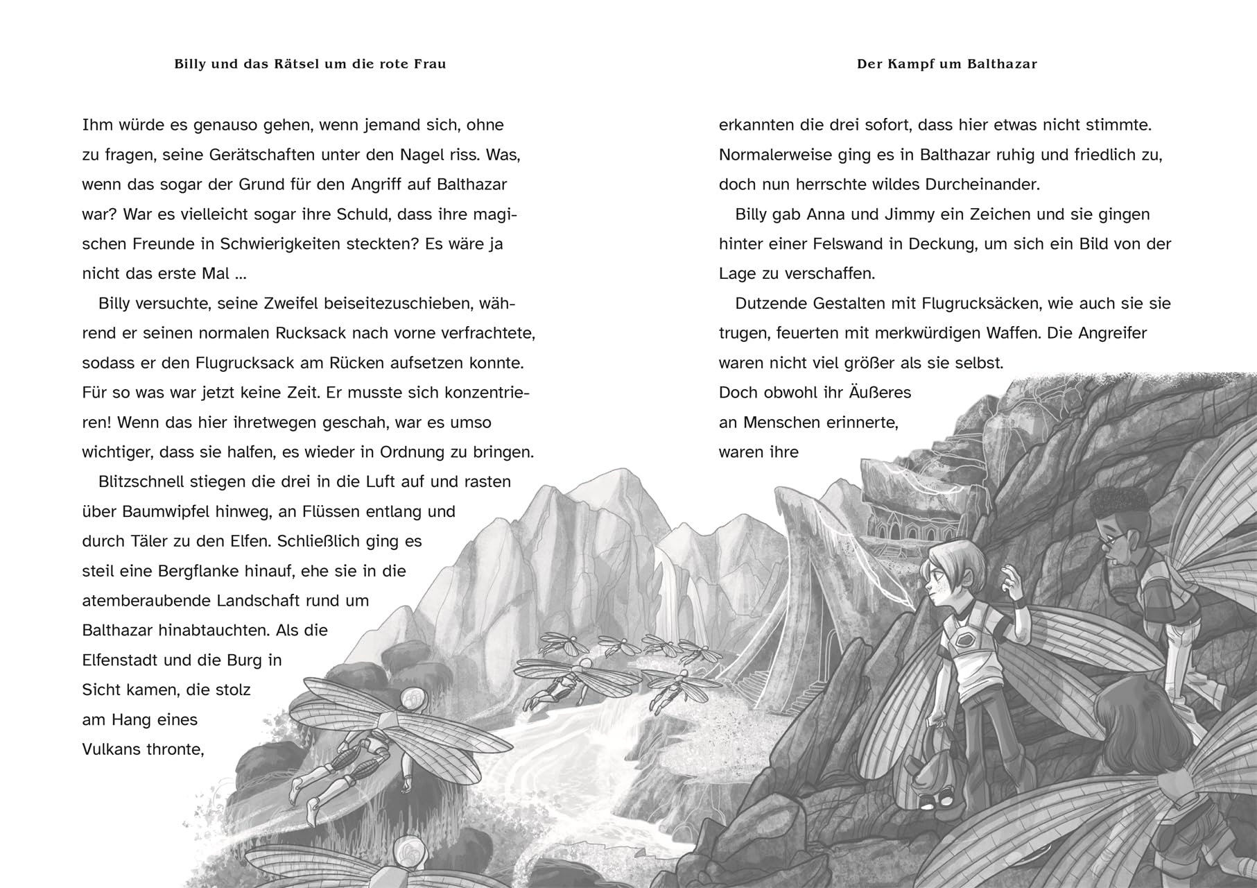 Billy und das Rätsel um die rote Frau: Abenteuer, Freundschaft, Magie und jede Menge Spannung. Illustriertes Kinderbuch ab 8 Jahren