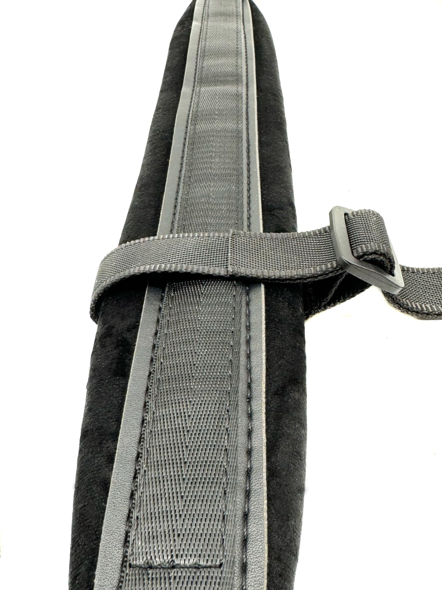 Bandoulière en nylon et velours pour accordéon - Sangle de transport flexible réglable - Largeur : 6 cm - Épaisseur : 1 cm, Noir , 6cm Breit