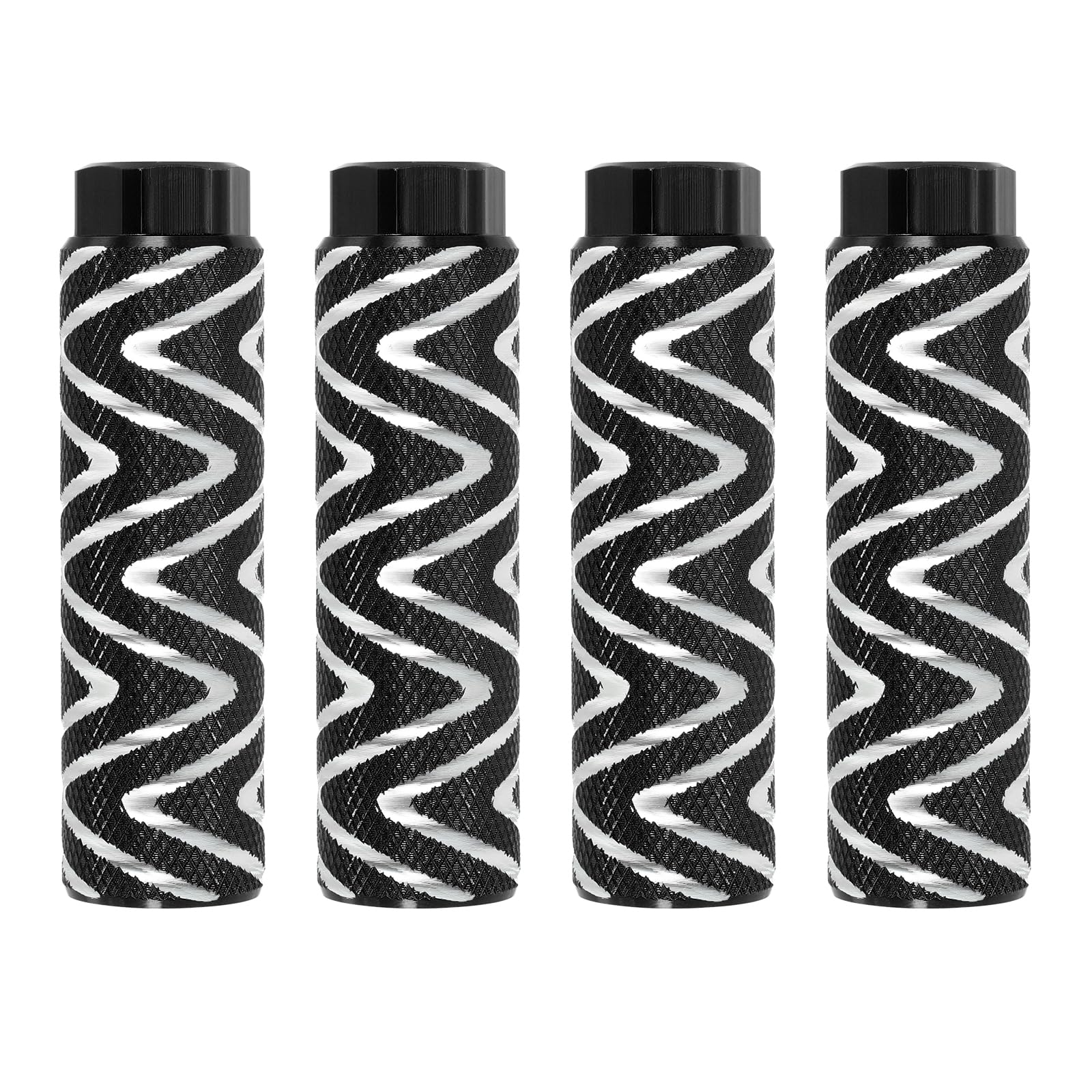 PATIKIL Aluminum Alloy S-Shape Bike Pegs Fit 3/8 inch Axles