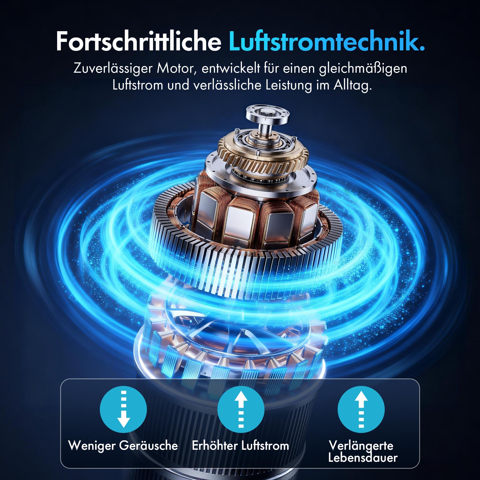 VonHaus Turmventilator 102 cm, Elektrischer Standventilator mit WiFi, Smart Steuerung Alexa/Google Home, Fernbedienung, 12H Timer, 70° Oszillation