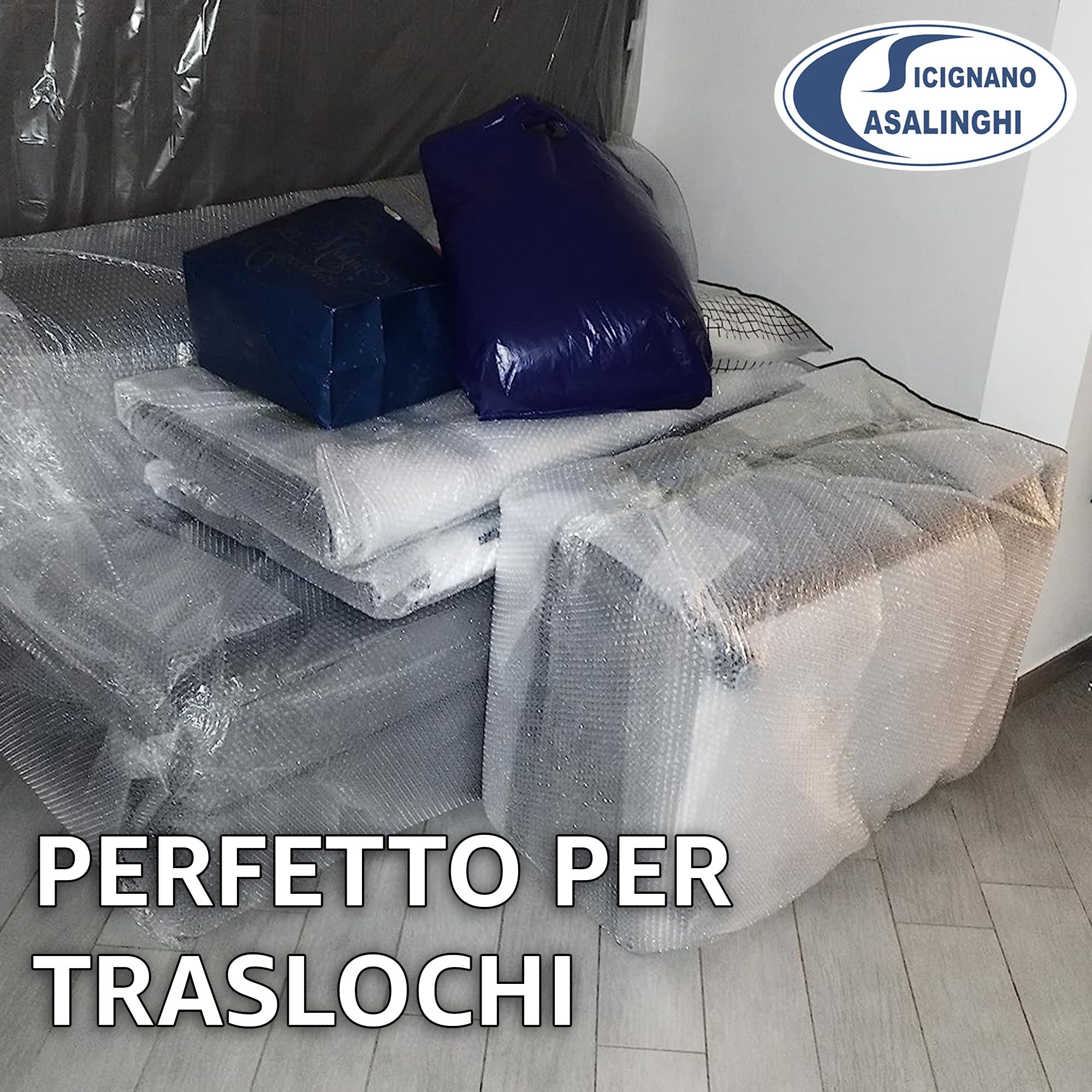Pluriball Airfilm per Imballaggi Bobina a Bolle Aria Protettiva per Spezioni, Traslochi e Imballo Oggetti Fragili (100 mt x 100 h cm, 1 Confezione)