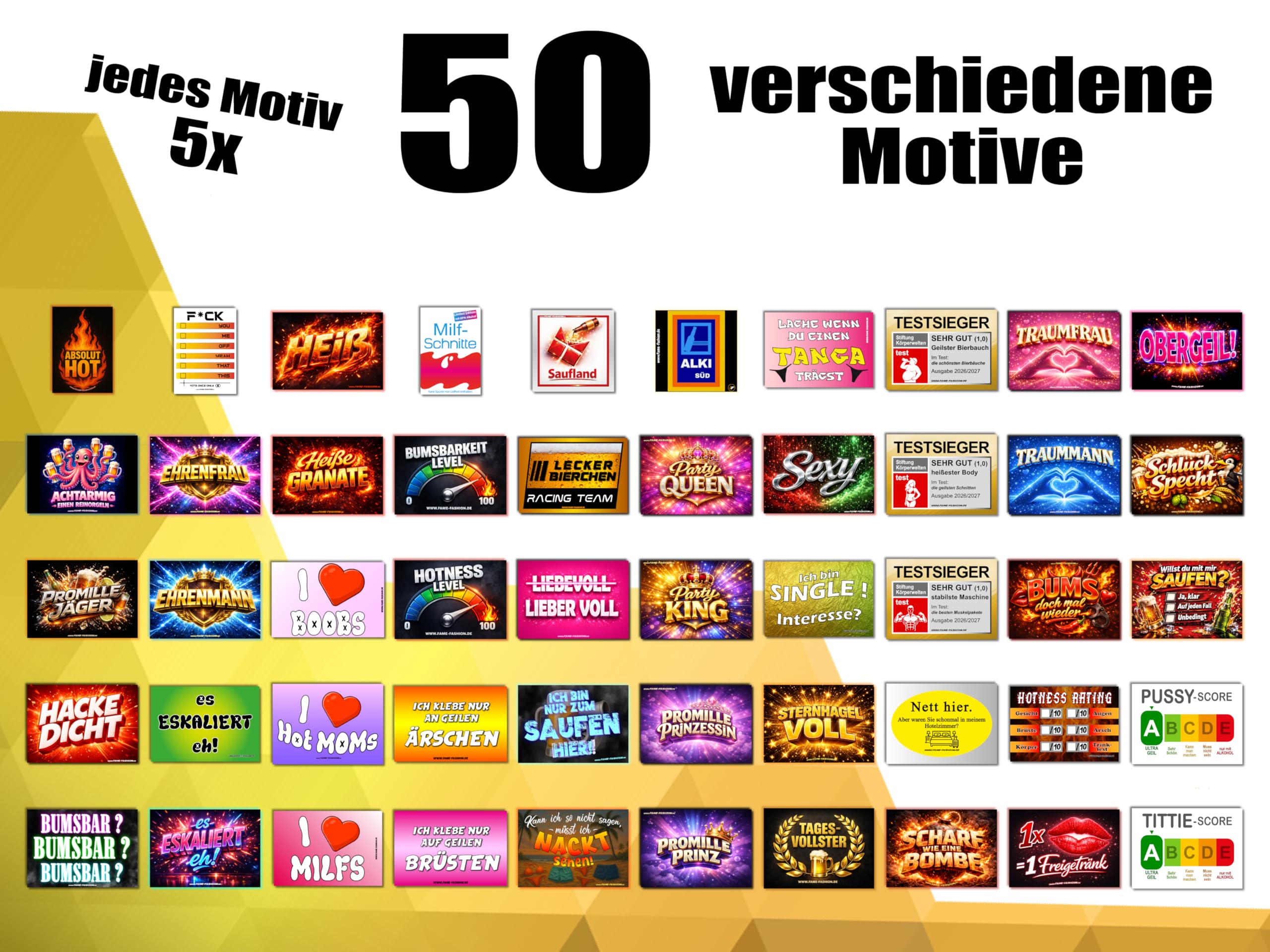 MEGA-Bundle Malle Sticker-Set, 250 Motive