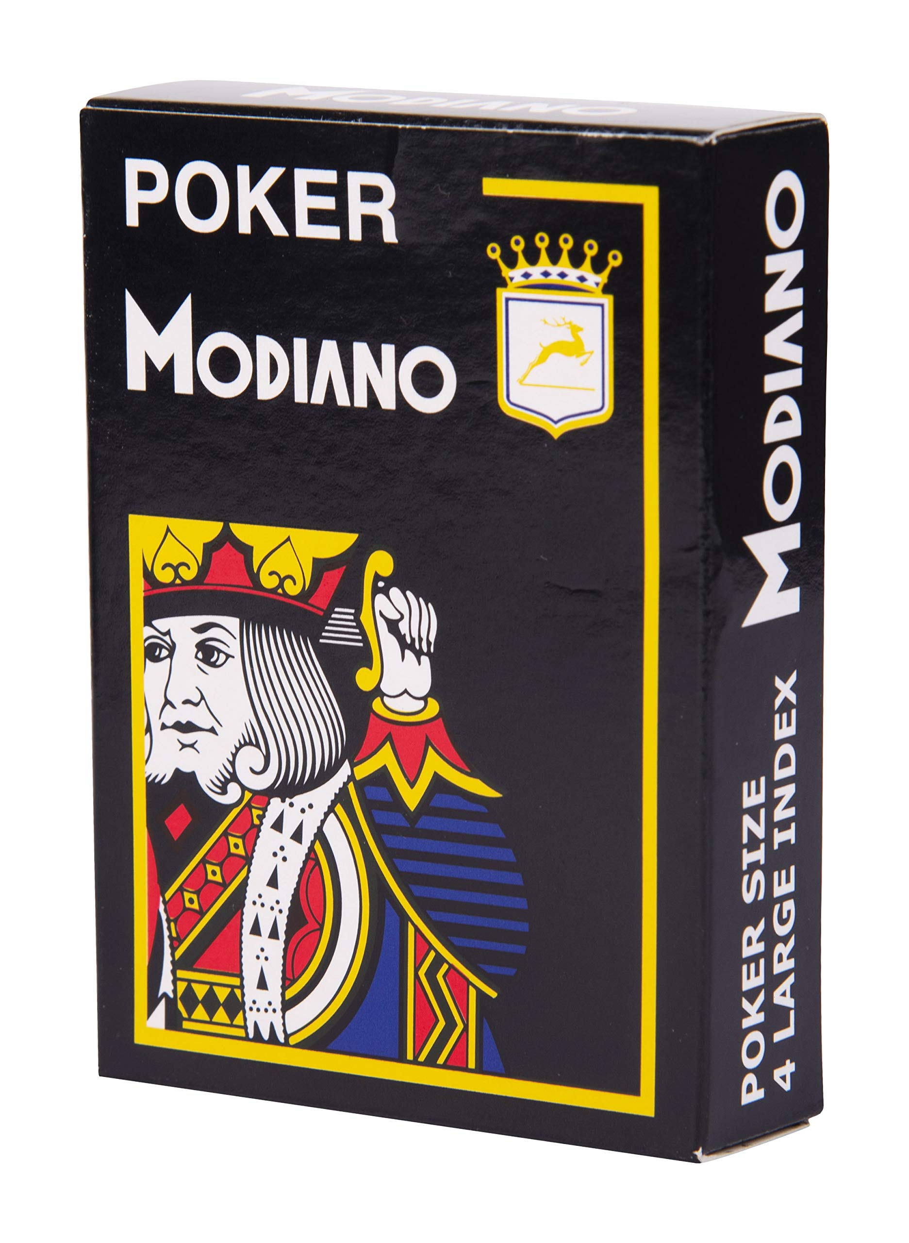 Poker stuff India Texas Poker Hold'em Plastic Playing Cards, Large Index for Fun Party Game Casino (Black, Wide Size)