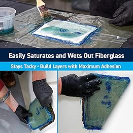 TotalBoat Polyester Laminating Resin - Marine Grade Fiberglass Resin and MEKP Catalyst for Layups and Repairs (Gallon)