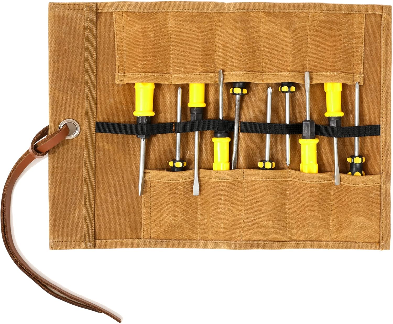 Small Tool Organizer Roll, Small Tool Carrier Bag 10 Slots & 1 Tie
