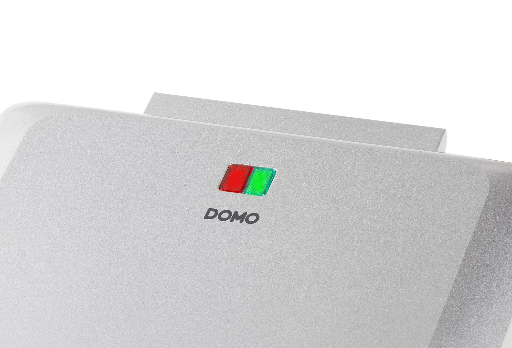DOMO DO9250W Waffeleisen - Für 4 Quadratische Waffeln - 1600W - Antihaftbeschichtung - Silber