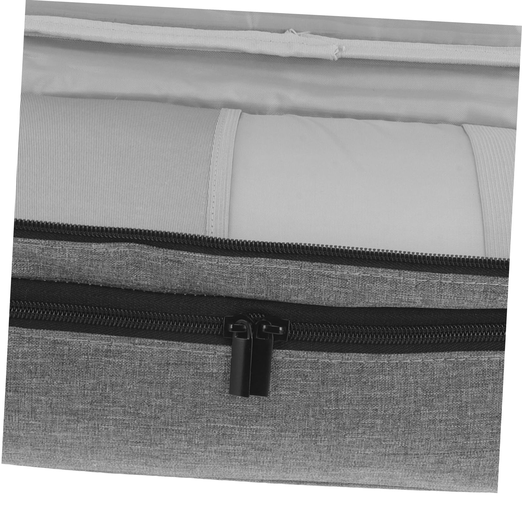 PLAFOPE Borsa Viaggio per Asciugacapelli e Arricciacapelli Organizer Doppio per Strumenti per Capacità Design Integrato e Resistente Custodia Portatile per Styling in Viaggio Grigio