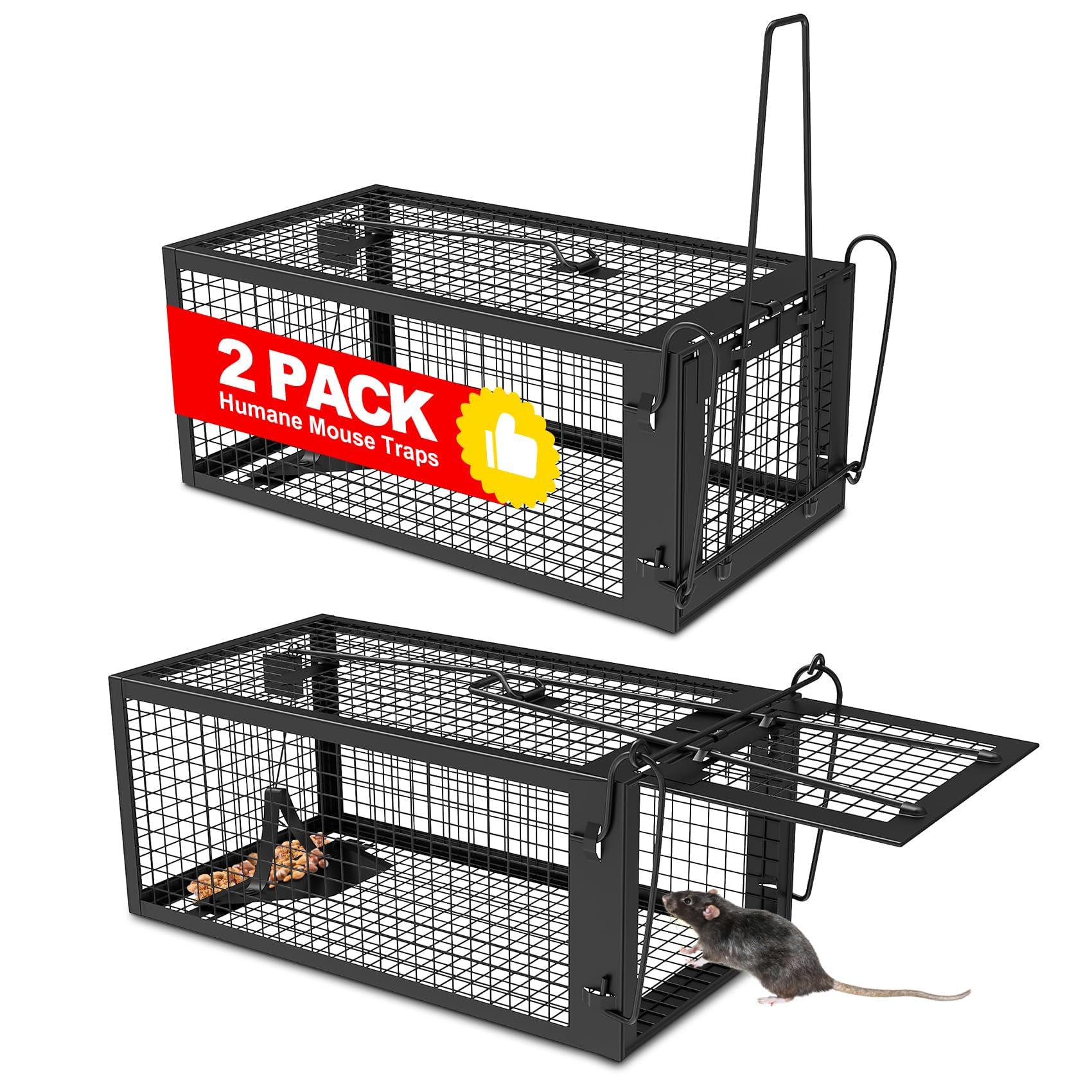 Wanqueen 2 Pack Humane Rat Trap