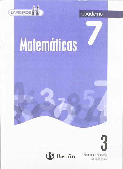 Portada de Lapiceros Matemáticas 3 Cuaderno 7