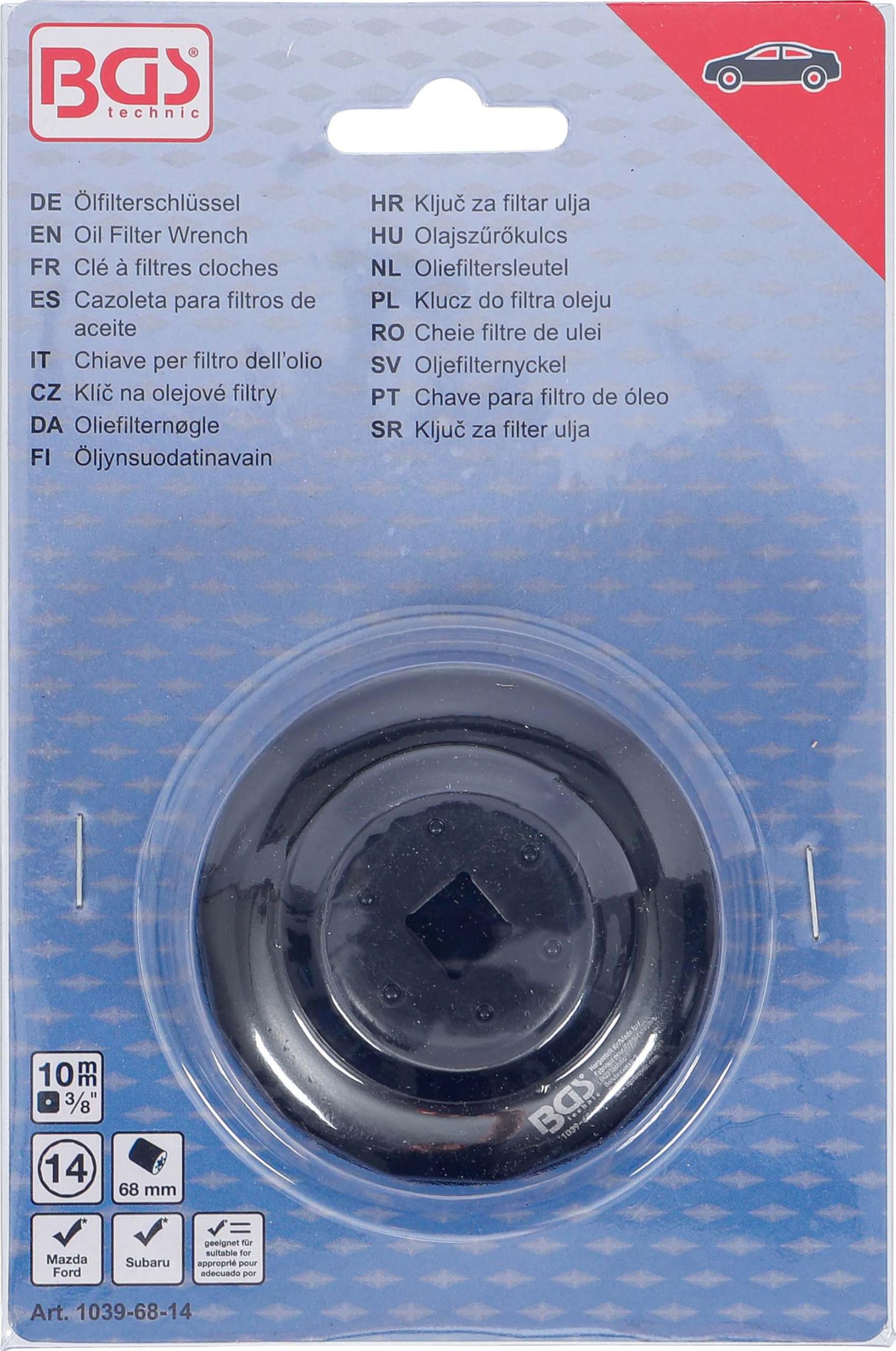 Amazon.com: BGS 1039-68-14 | Oil Filter Wrench | 14-point | Ø 68