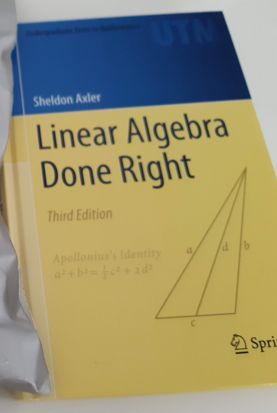 Amazon | Linear Algebra Done Right (Undergraduate Texts in Mathematics ...