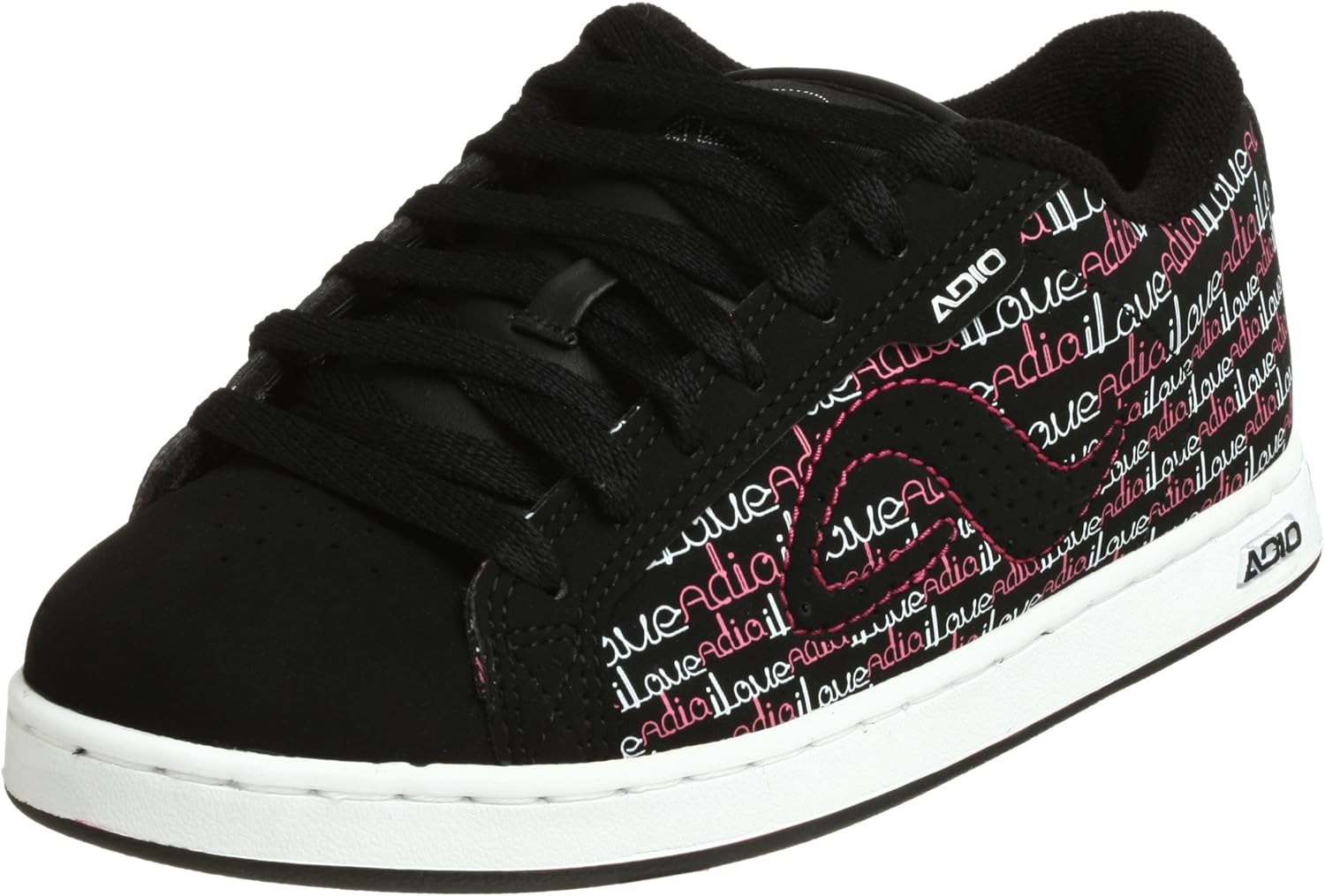Adio Women�s Eugene RE Skate Shoe,Black/White Adio Women�s Eugene RE Skate Shoe,Black/White