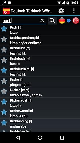 Offline German Turkish Dictionary