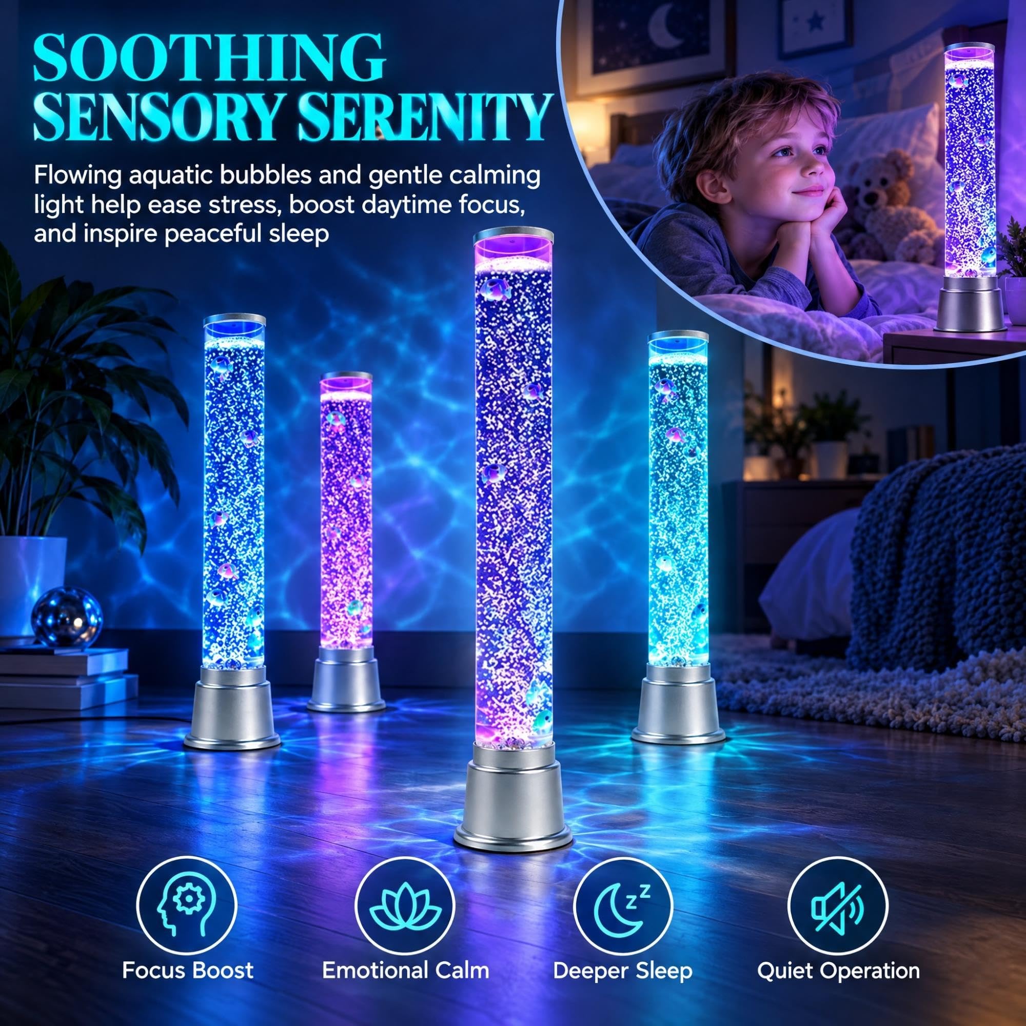 Luz Led de Tubo de Burbuja for Acuario