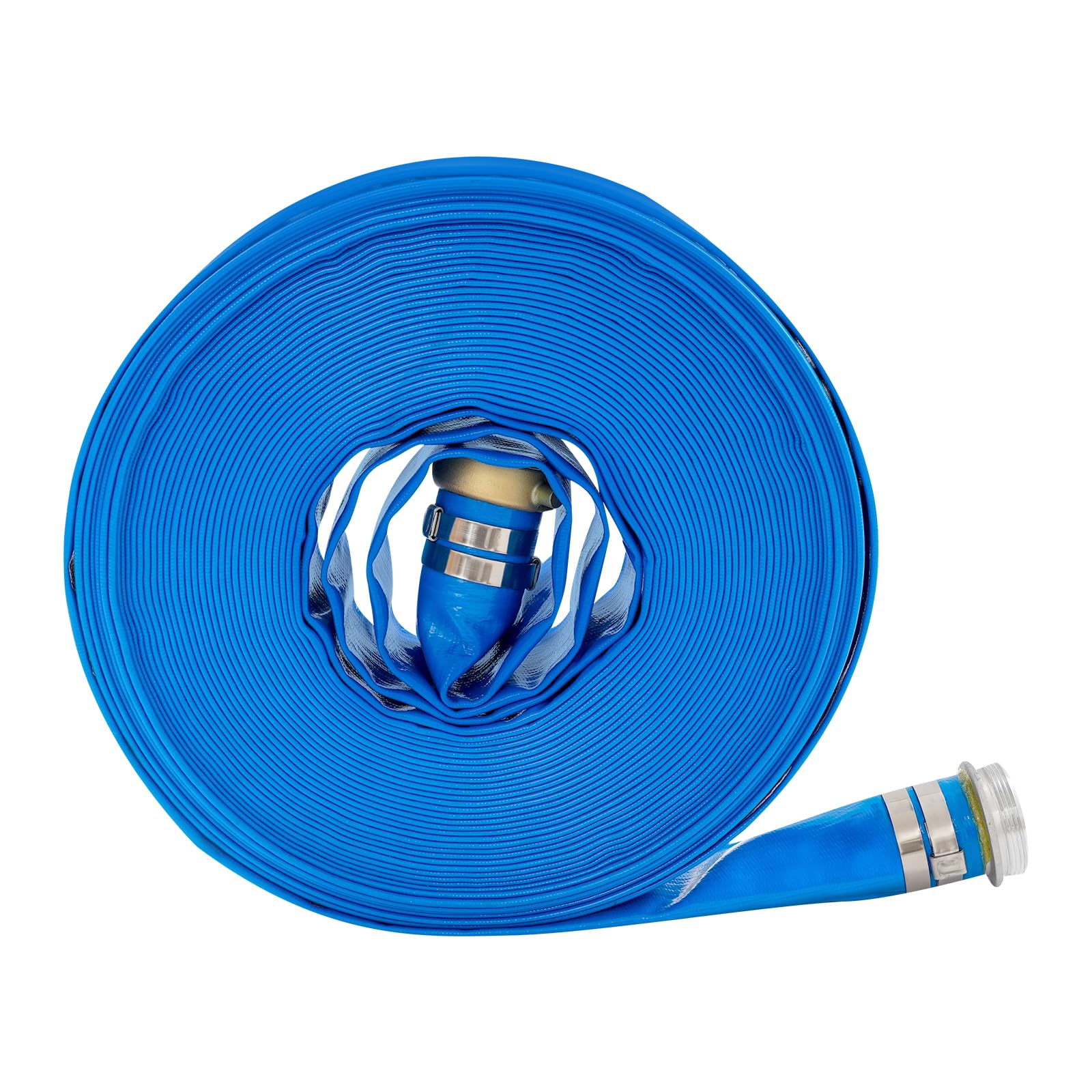 100ft Lay Flat Water Discharge Hose for Agricultural Industrial Drainage