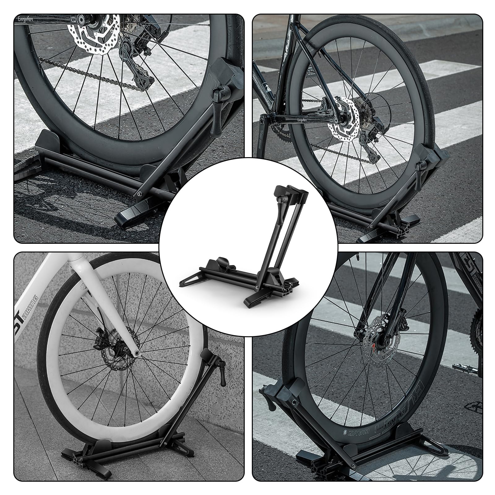 Amazon.co.jp: LXJLXD 折りたたみ式自転車スタンド 調節可能な自転車