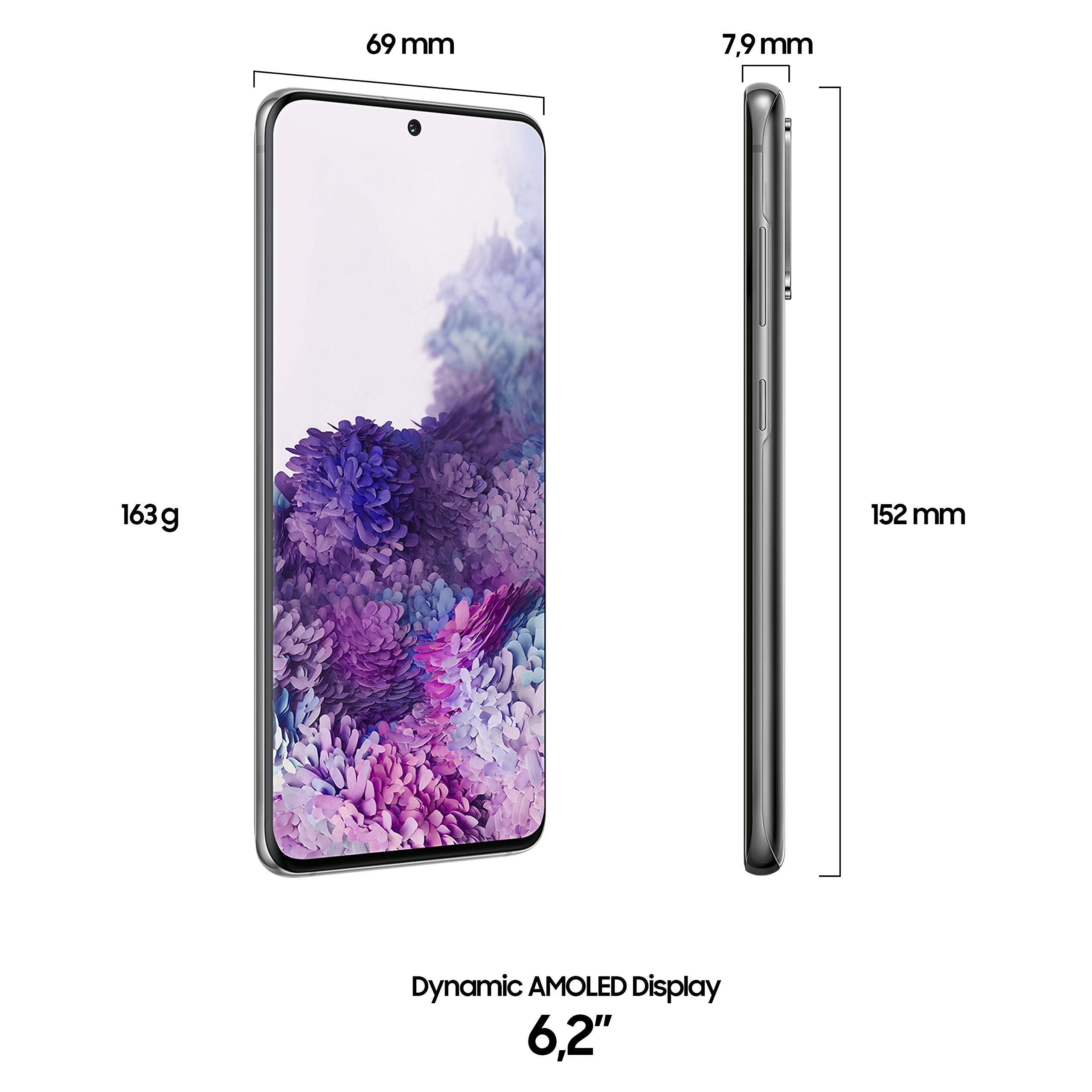 Samsung Galaxy S20 4G Smartphone Debloccato Cosmic Grey - Dettaglio