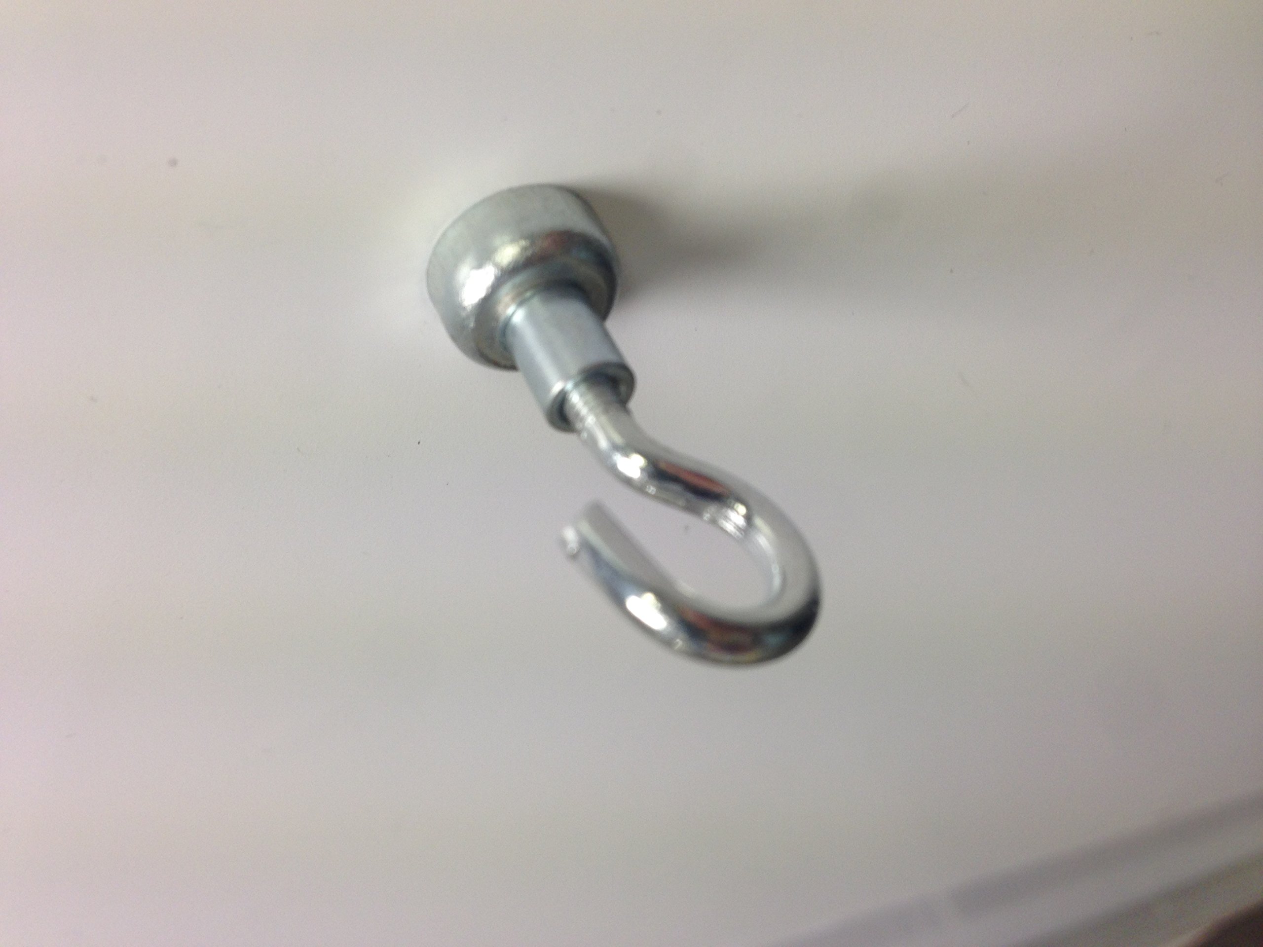 Supa-MagGrade N35 Neodymium Pot Magnet 10mm Dia with Hook. 2kg Max. Pull Strength