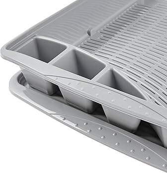 Escurridor Con Bandeja Para Platos Platinum Elaborado En Acero