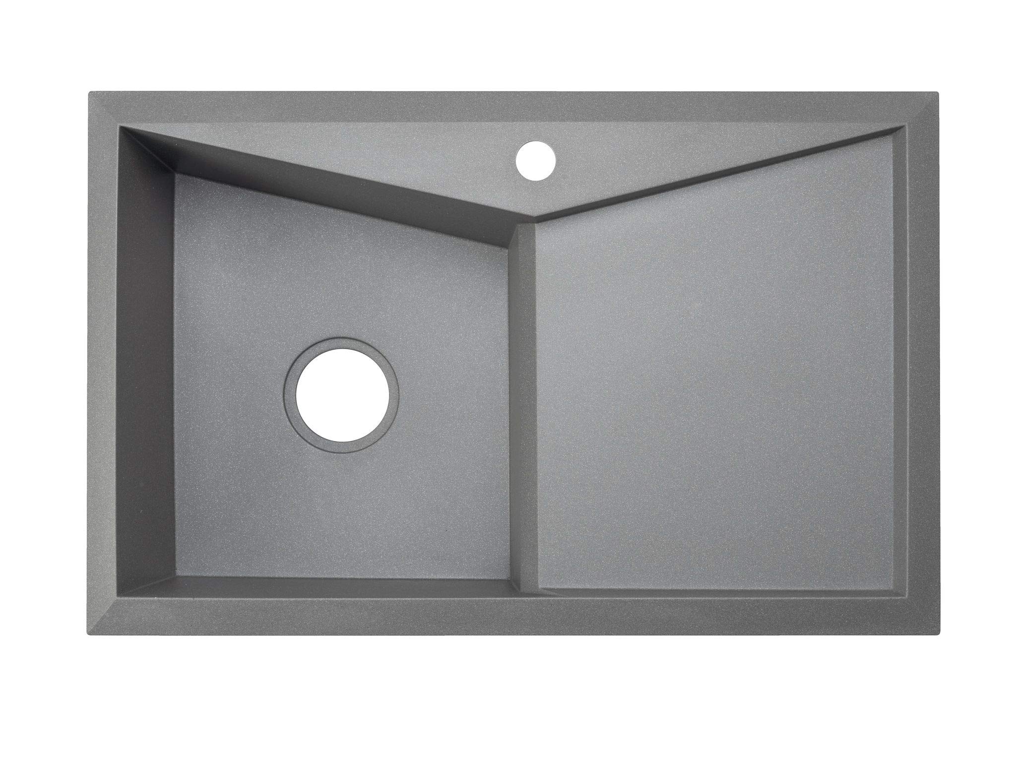 Buy Gray Sink Lavello Diamond 100LT 32" Granite Sink Composite Drop In