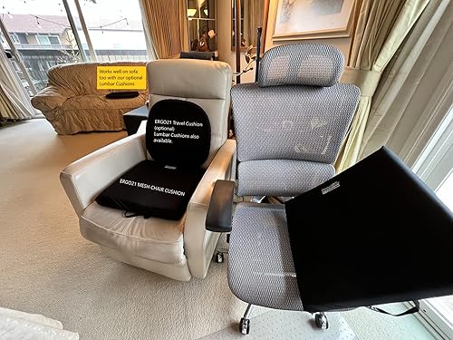 Miniatura 6 de Cojín de malla para silla de oficina, membranas LiquiCell reducen la presión sobre los huesos sentados, cojín de asiento suave antideslizante