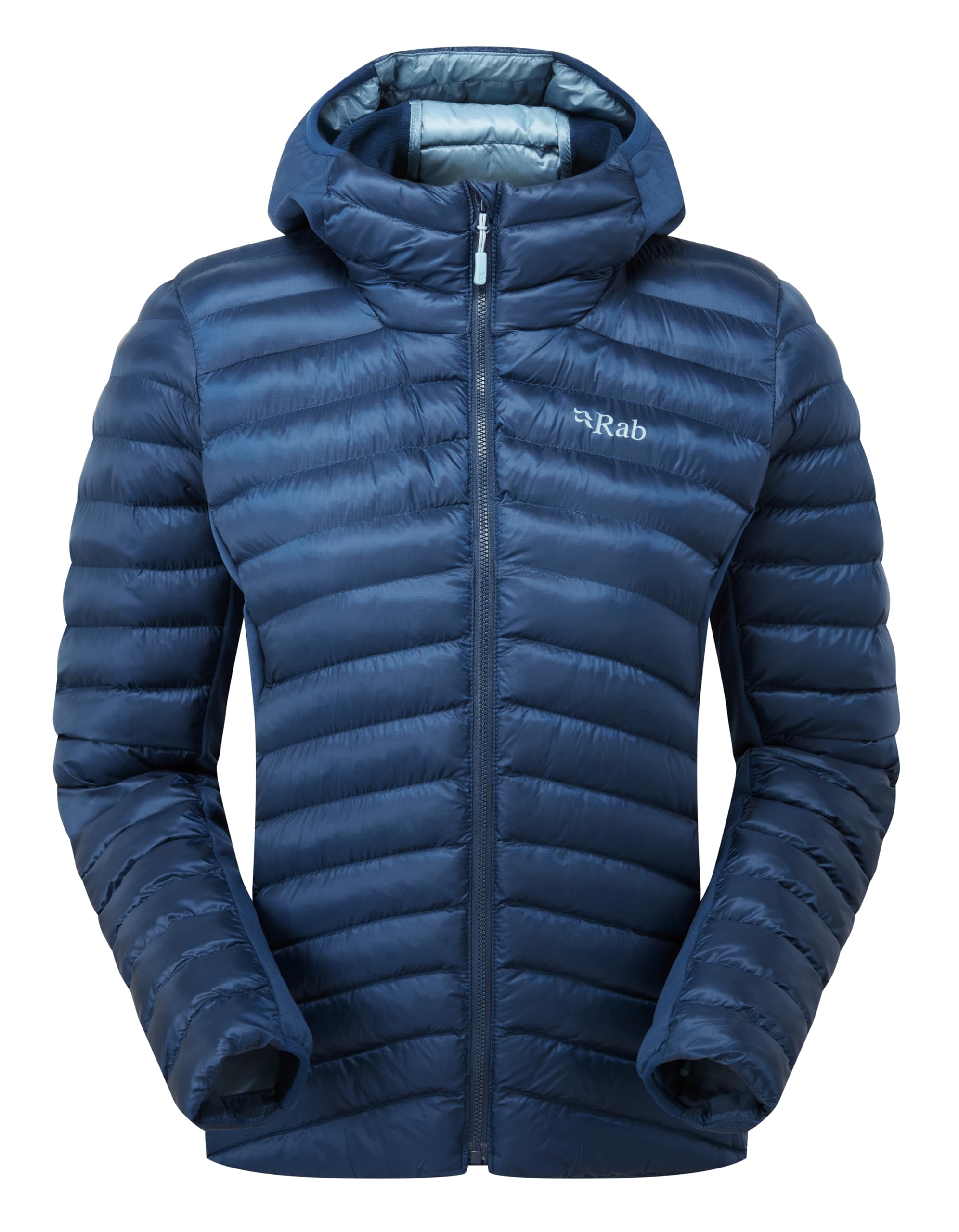 Women's Blue/Light Rab Cirrus Flex Hooded Jacket - Size 16 - Insulated Jacket - Outdoor Gear
