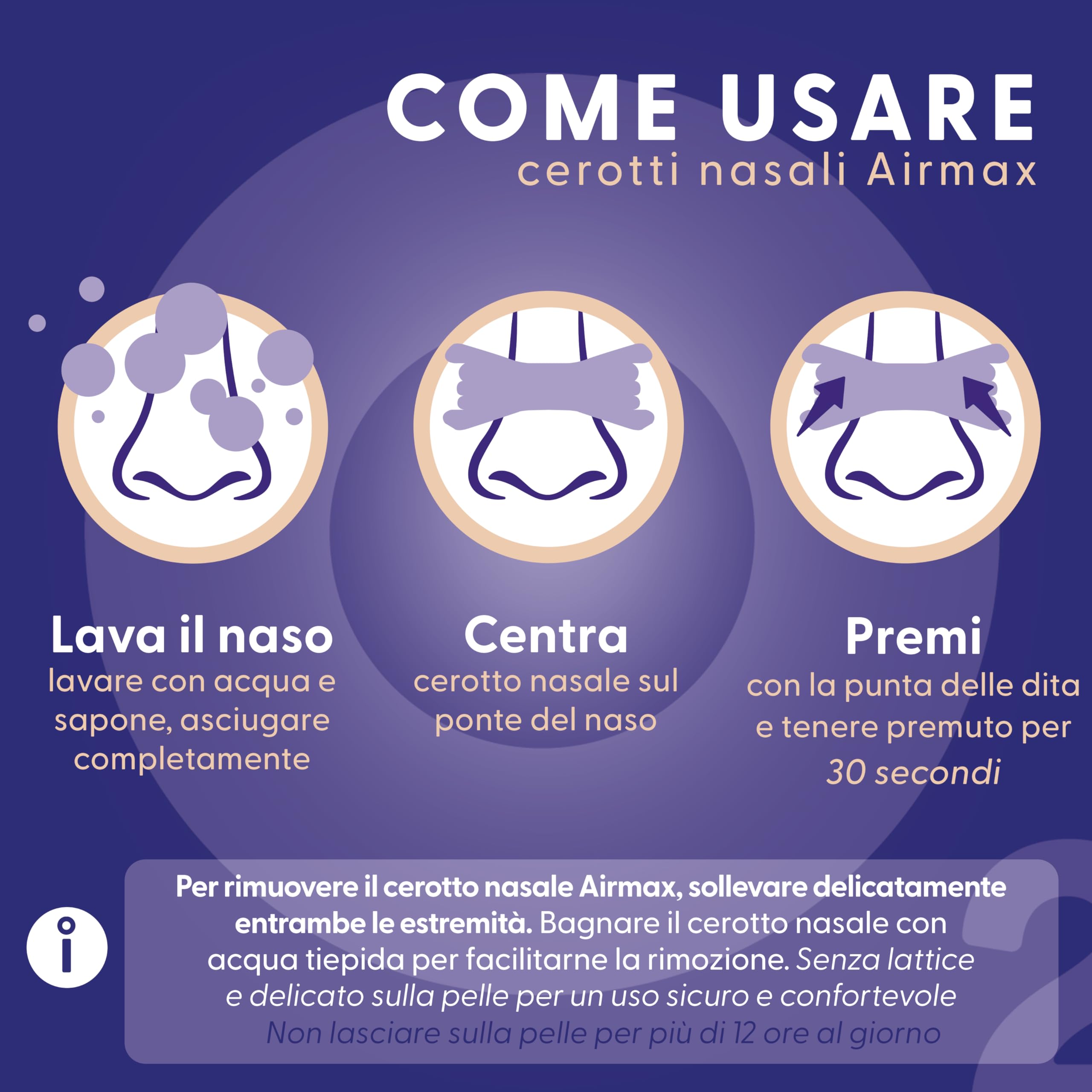 Air Max cerotti nasali - 30 pezzi Tan extra resistenti - Dormire meglio, anti russamento, allevia la congestione nasale e l'uso sport - Funziona all'istante - Aumentare il flusso d'aria