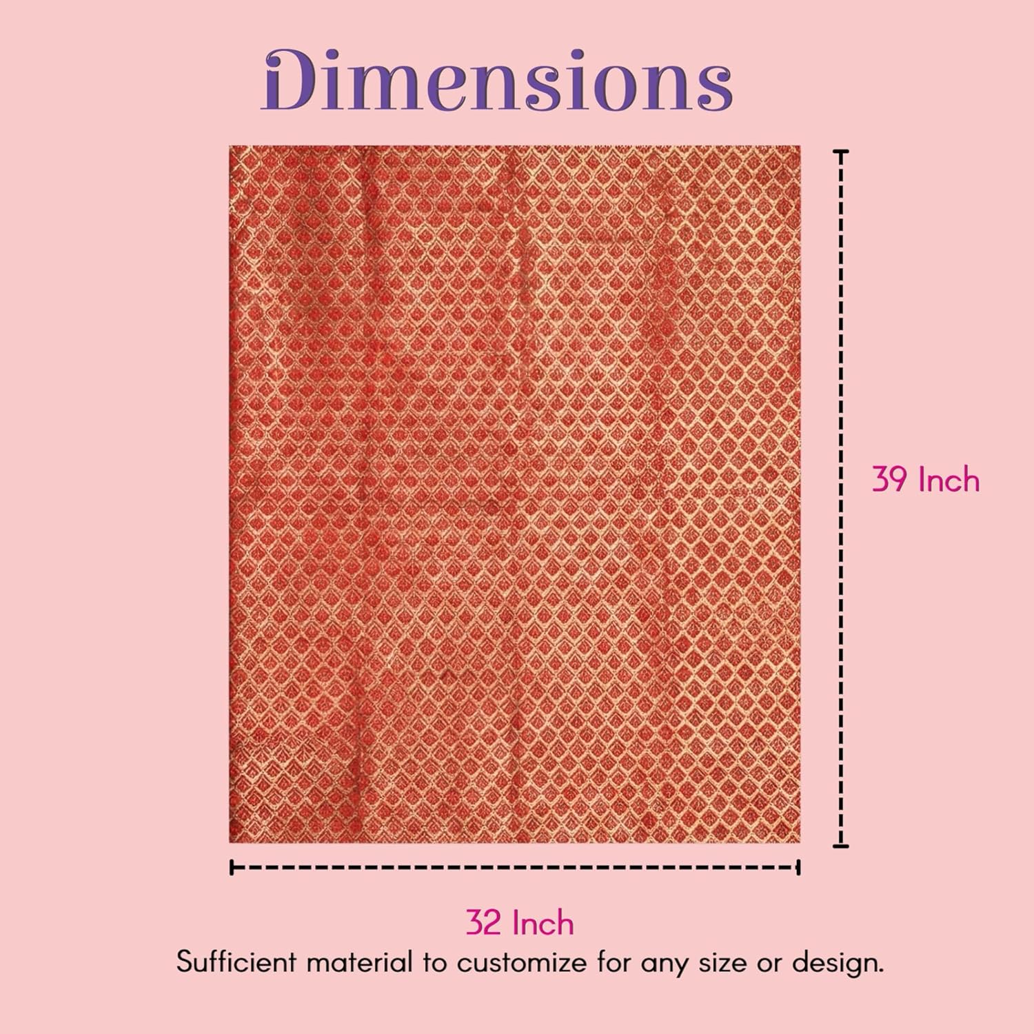 LOVENSPIRE Unstitched Red Blouse Pieces for Women Saree, Pooja, Housewarming & Indian Return Gifts 10Pack