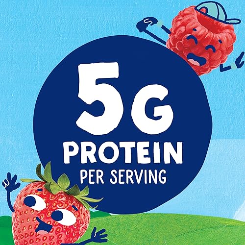 Miniatura 3 de Stonyfield Organic Bolsas de yogur de leche entera con fresa y remolacha para niños, 3.5 onzas, 4 quilates, frutas y verduras reales, adición para