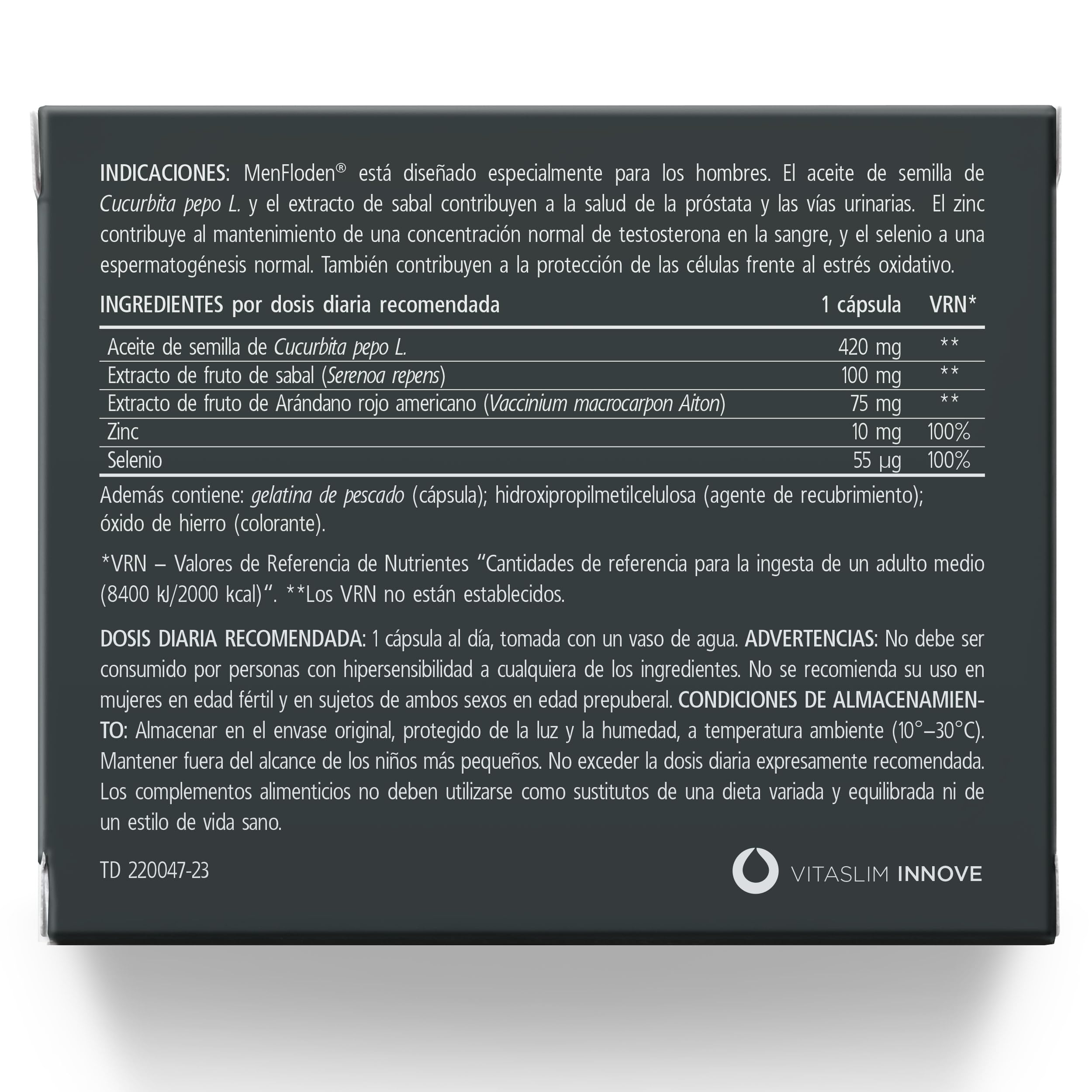 una innovación para la salud prostática. Una potente fórmula líquida con triple acción. Cucurbita pepo, Serenoa repens, Flowens®. 1 cápsula al día.