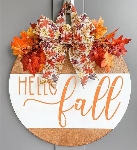 Miniatura 3 de Plantillas grandes de otoño de 12 pulgadas, plantillas de feliz Acción de Gracias, plantilla de calabaza para pintar en madera, plantillas de