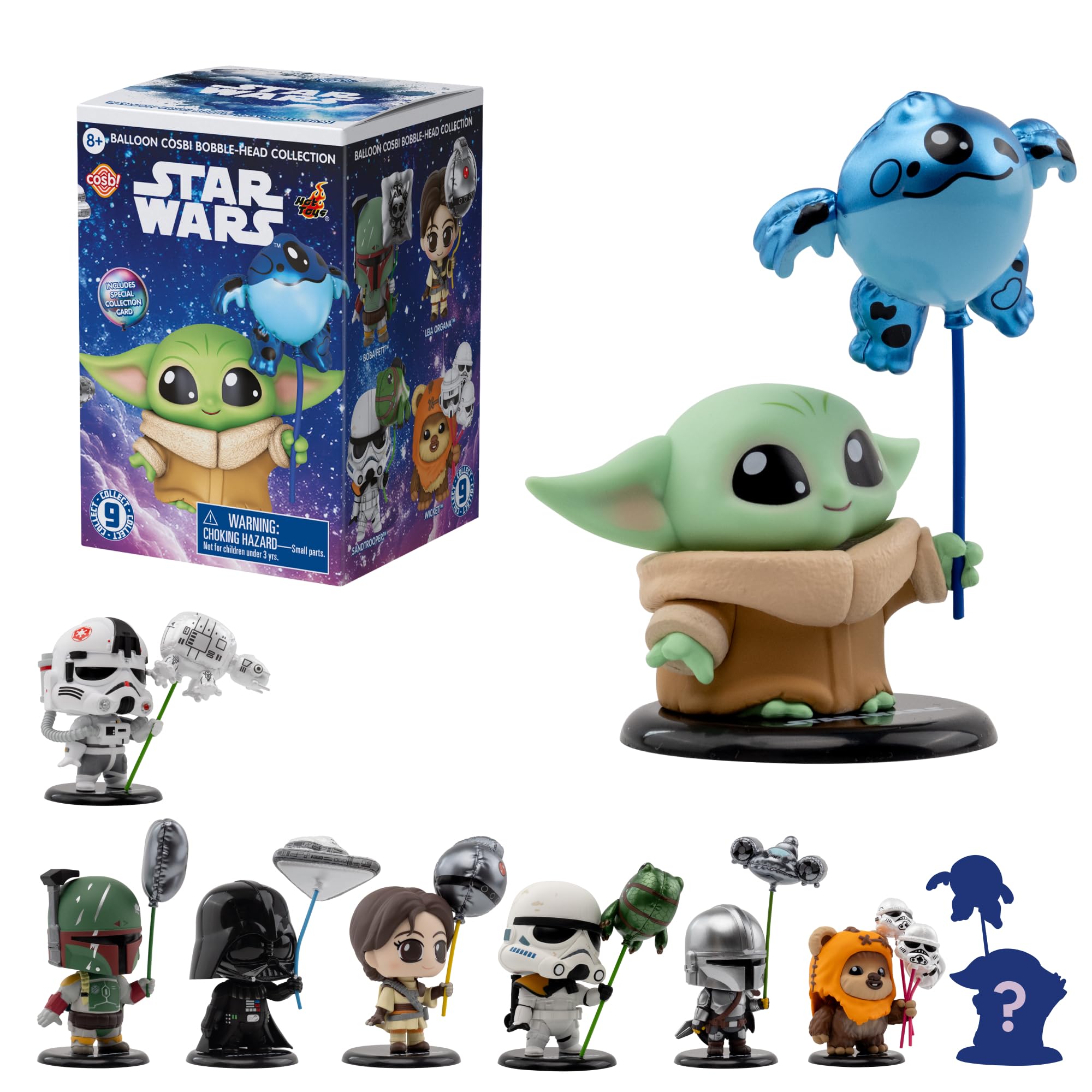 STAR WARS バルーンコスビー ボブルヘッドコレクション Amazon.com: YuMe Star Wars Balloon Cosbi Bobble Head Collectible