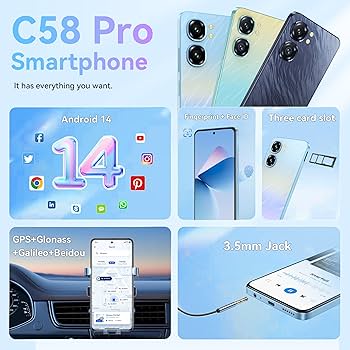 OUKITEL C58 Pro SIMフリー 24GB+256GB　即日発送可 OUKITEL C58 Pro SIMフリー スマホ 本体 - 24GB RAM+256GB ROM