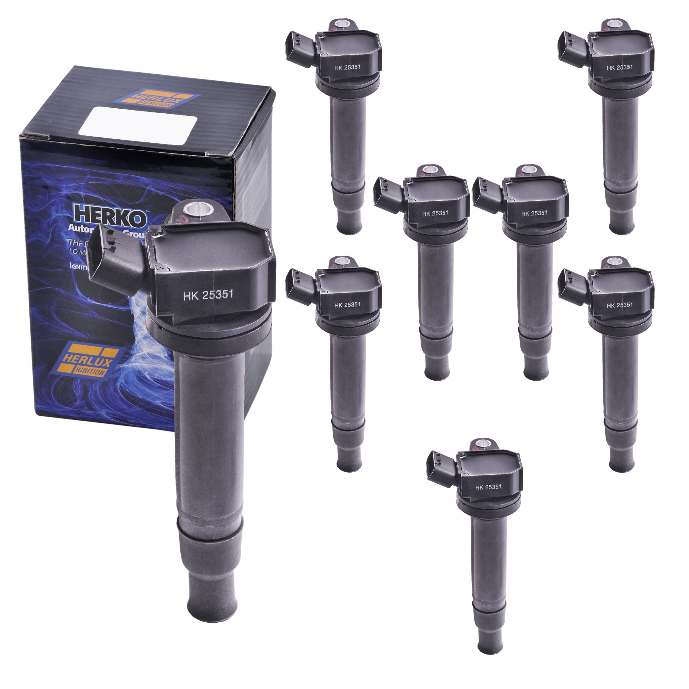 Set of 8 Herko B148 Ignition Coils For Lexus Toyota V8 4.3L 4.7L 2000-2010