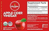 Vista 2 de Cápsulas de vinagre de sidra de manzana 1000 mg Suplemento herbario orgánico 60 cápsulas