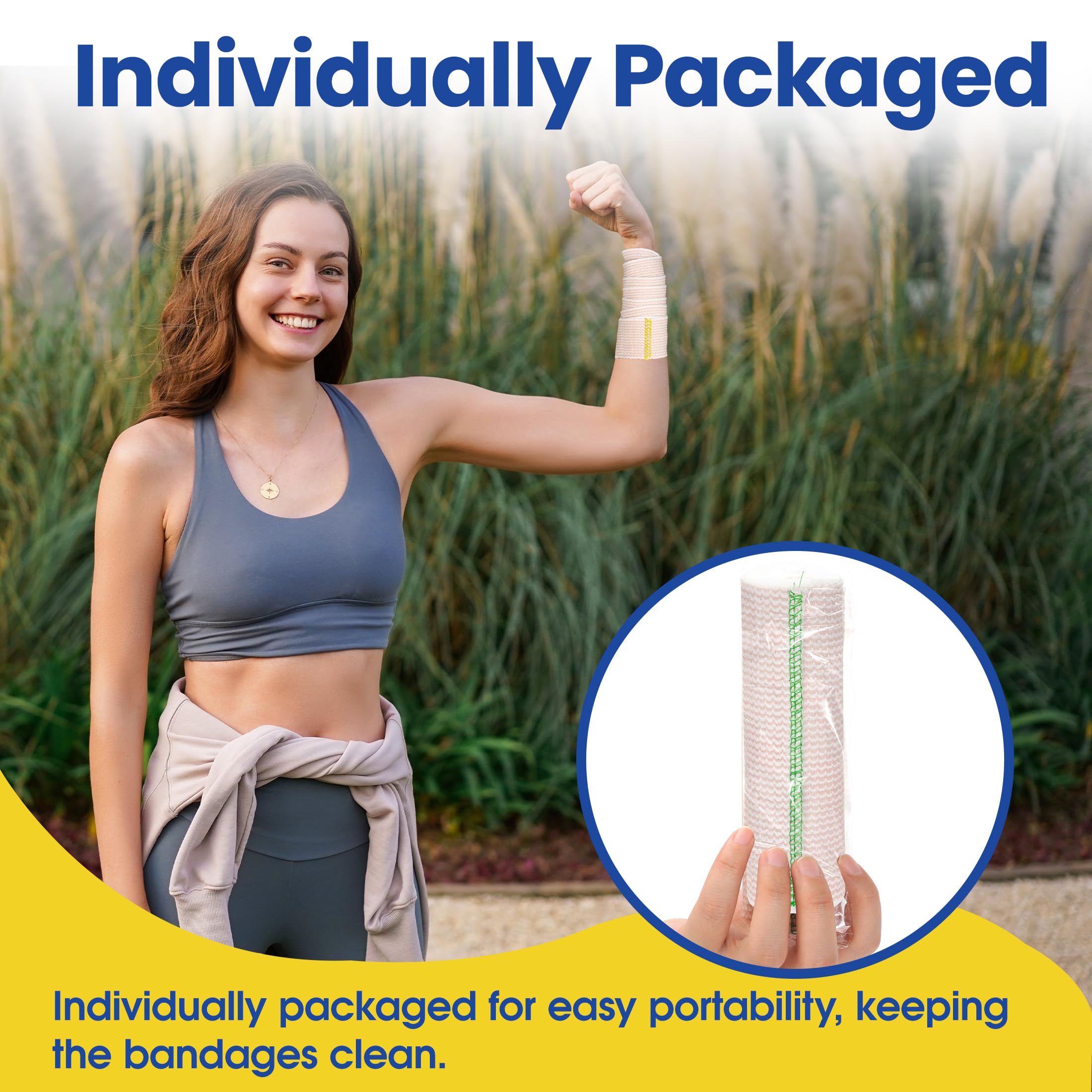 6" Elastic Bandage Wrap Compression Bandage for Waist Leg, 2 Pack — Amazon image 6
