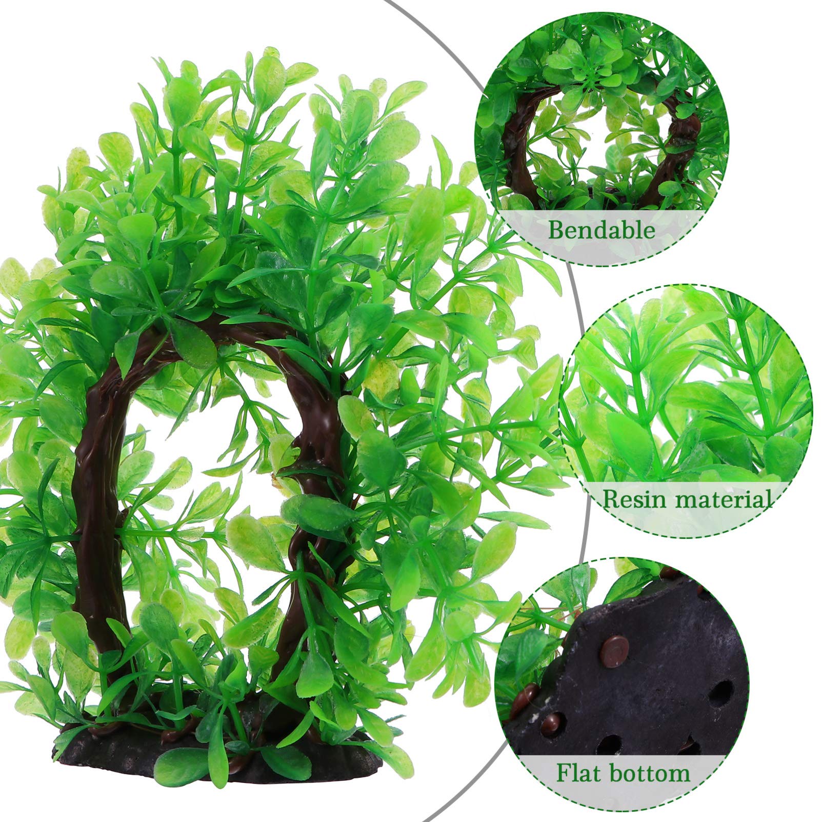 Mipcase 3piezas Decoración Acuática Artificial para Falsas De Paisaje Acuático Accesorios para Peceras y De para Agua y