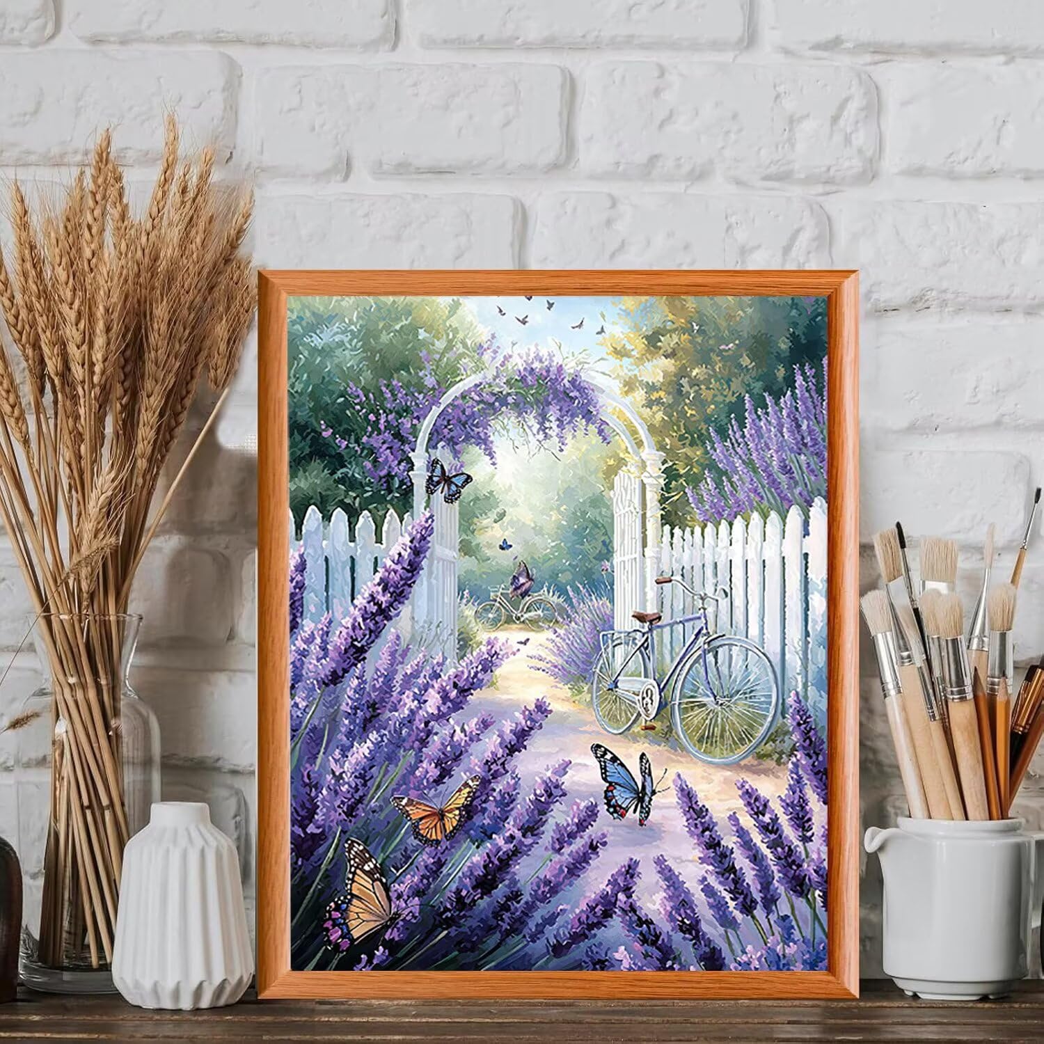 Giardino di lavanda Dipingere con i Numeri per Adulti, 70x90cm a-1039