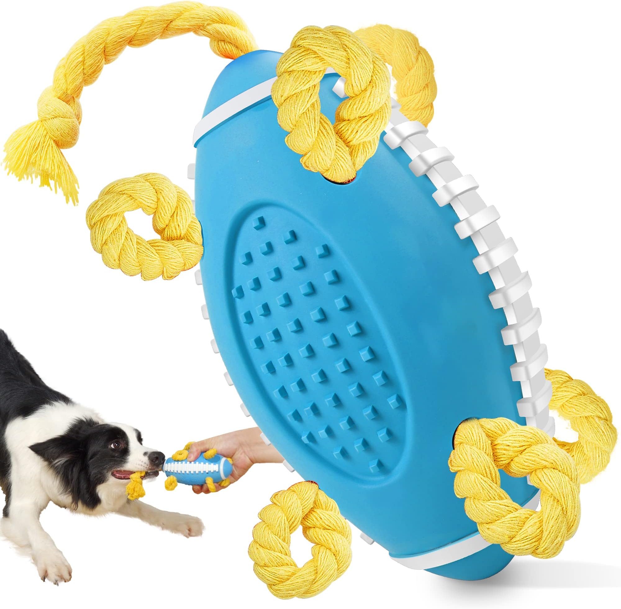 Sugelary Dog Toys, Interactive Dog Toys for Tug of War, Dog Birthday Gifts, Tough Durable Dog Balls for Small, Medium Dogs