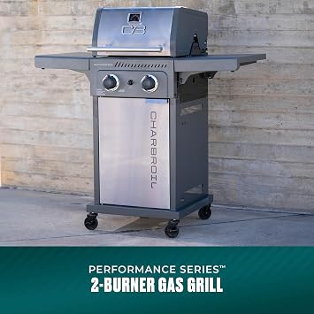 Charbroil Performance Series 2-Burner Gas Grill Cabinet, Stainless Steel - 463638125