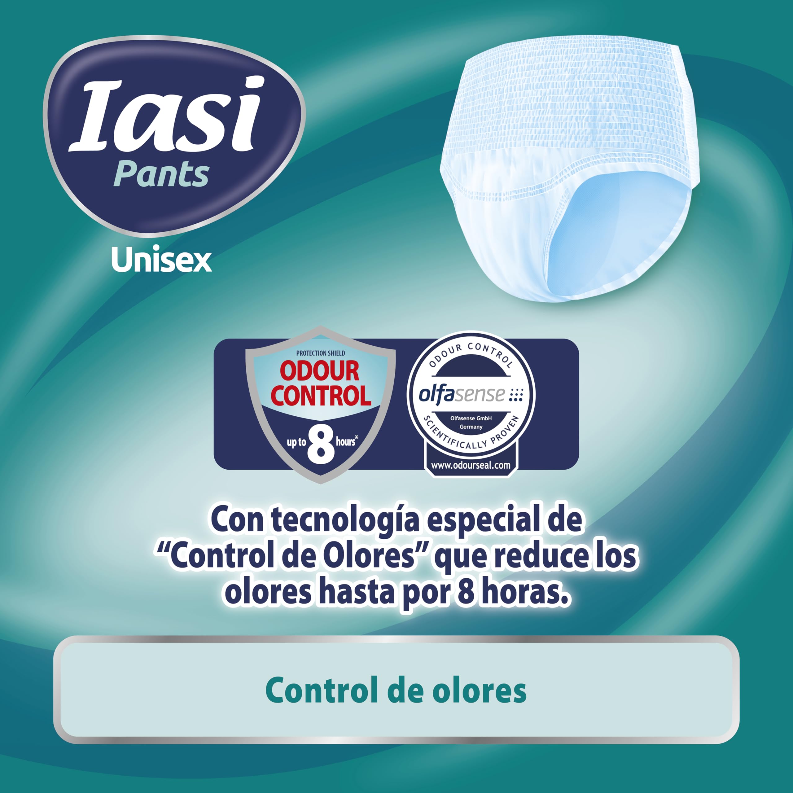 IASI Pants UNISEX Alta Protección, 10 Bragas Absorbentes Desechables, Absorción EXTRA, Talla XXL, 10 Unidades