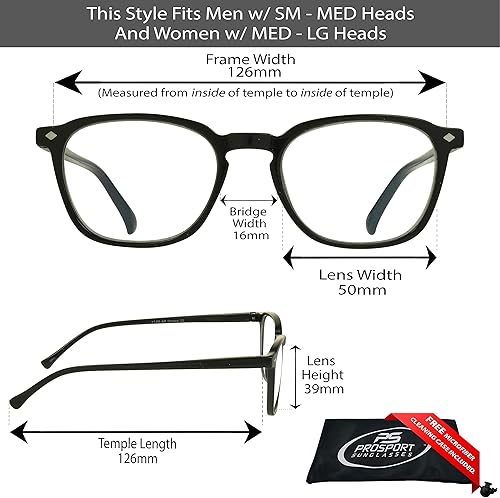 Miniatura 2 de proSPORT Lentes multifocales progresivos de 3 aumentos en 1 lente sin línea para computadora y juegos de lectura para hombres y mujeres