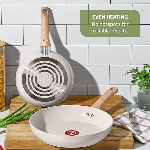 Miniatura 9 de T-Fal Revive Juego de Utensilios de Cocina Antiadherentes de Cerámica, Apto para Horno hasta 350F, 12 Piezas, Incluye Olla Grande, Cacerola, Sartén,