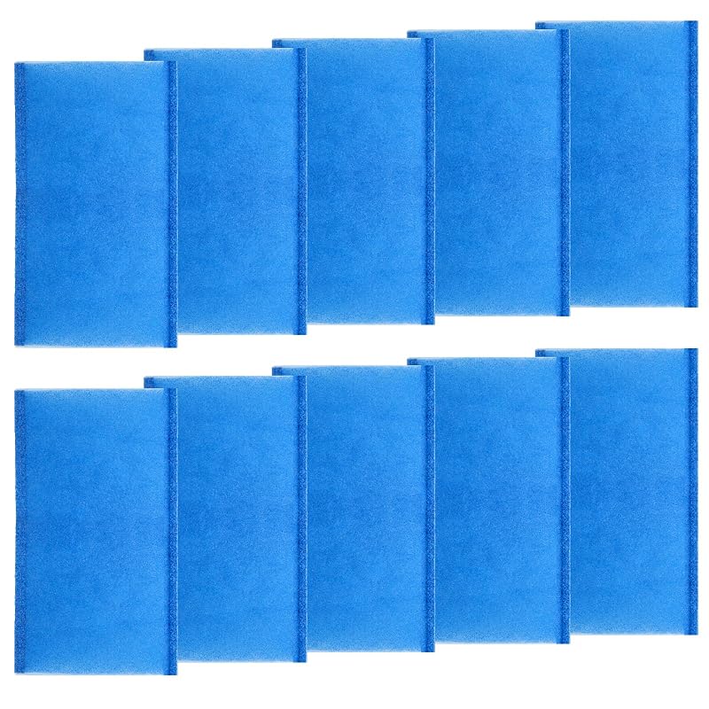 Refil de fibra de alta densidade para filtro interno de polimento de aquário MarineLand Magnum ML90769 Ahuliao – Pacote com 10