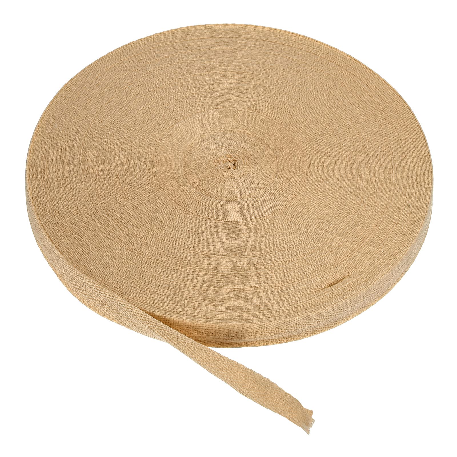 Ruban coton sergé kaki 5/8 pouce 50 yards pour couture et biais