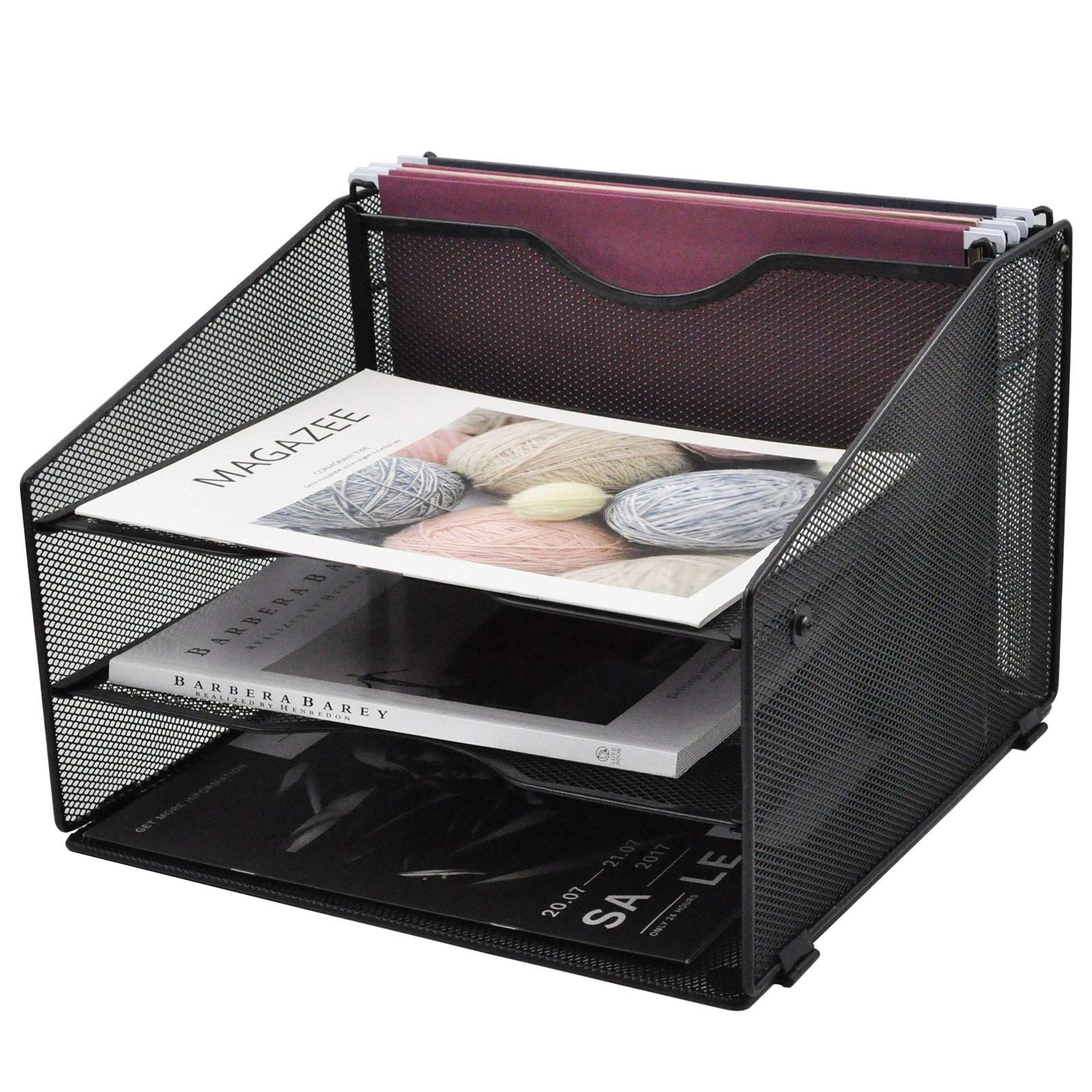 Buy EASEPRESMesh File Organizer, Desktop Hanging File Holder with 3