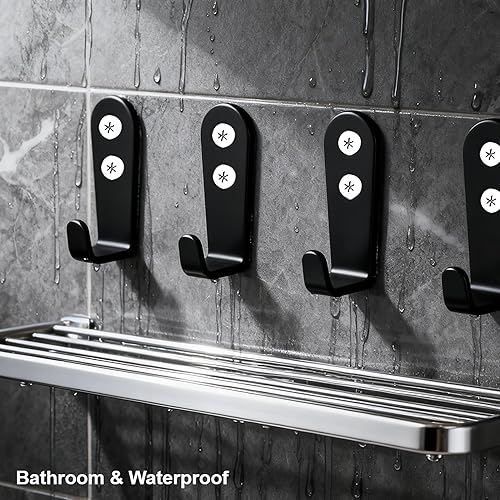 Miniatura 3 de 8 ganchos de acero inoxidable para colgar, gancho resistente, ganchos de pared, ganchos de pared, soporte para llaves, gancho para colgar abrigos,